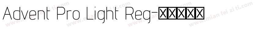 Advent Pro Light Reg字体转换